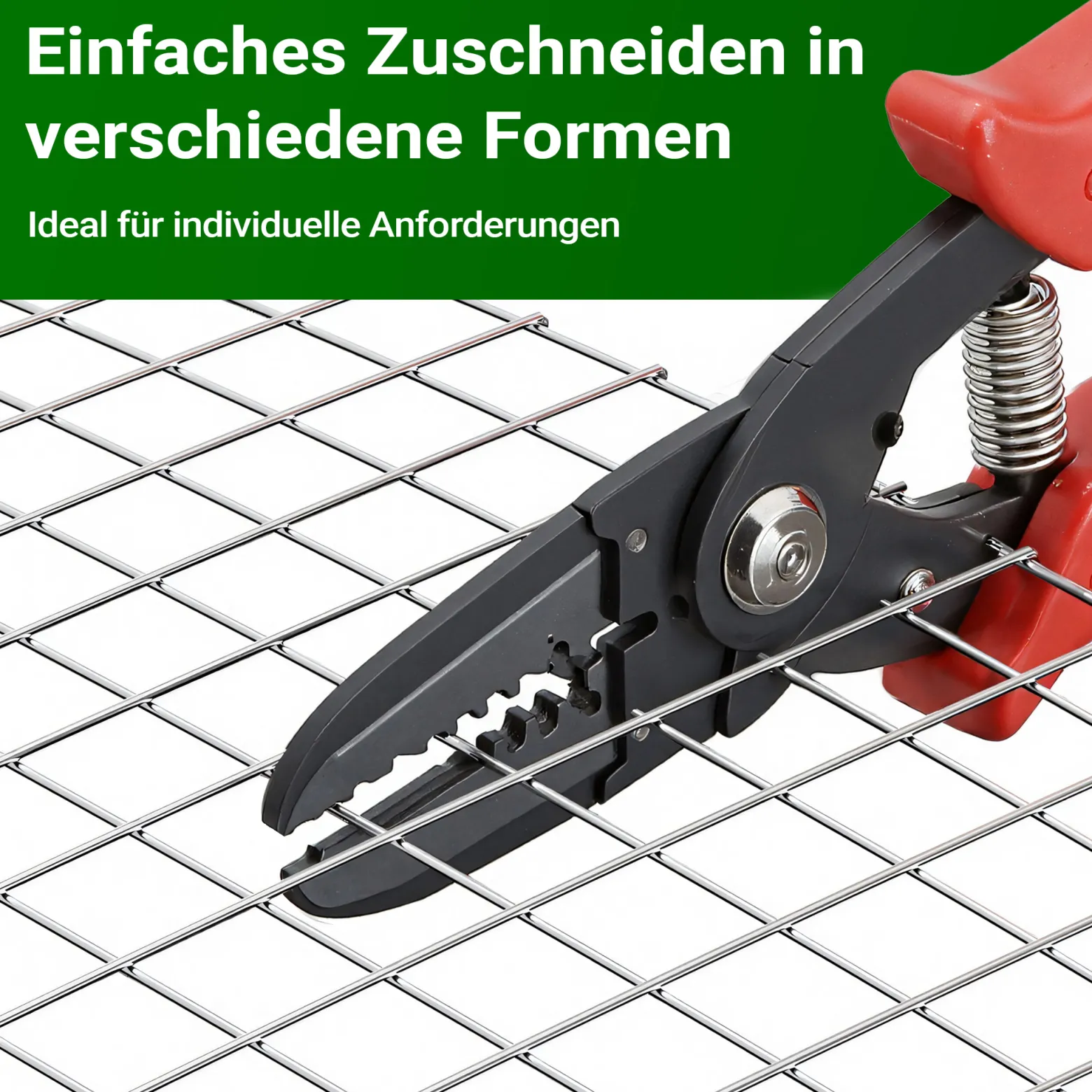 Wiltec Maschendrahtzaun 50 cm x 5 m, 1,2 mm stark 25 x 25 mm Maschengröße, Volierendraht 4-Eck aus Stahl verzinkt, Drahtgitter, Vogeldraht