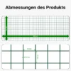 Wiltec Maschendrahtzaun Grün 1x5 m 100 cm Höhe 0,9 mm Stärke 19x19 mm Maschengröße, Volierendraht 4-Eck aus Stahl verzinkt, Drahtgitter, Vogeldraht