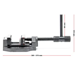 Wiltec Maschinenschraubstock 200 mm Backenbreite, Schraubstock für Werkstatt, Bohrmaschinenschraubstock als Spannwerkzeug