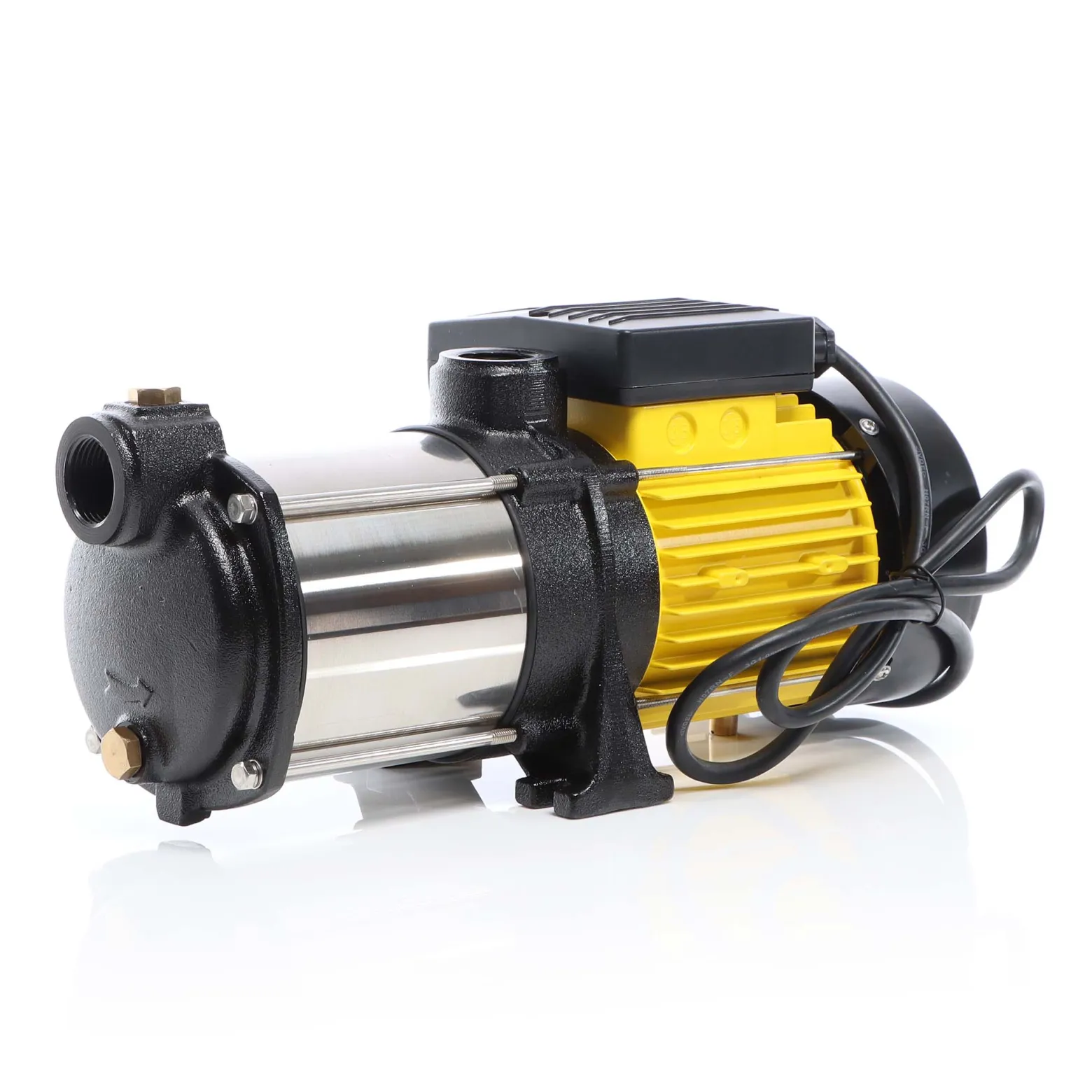Wiltec Mehrstufige Kreiselpumpe 6000l/h 550W Förderhöhe 35m, Ansaughöhe 9m, 2850U/min, Wasserpumpe für Hauswasserwerke, Haus und Garten