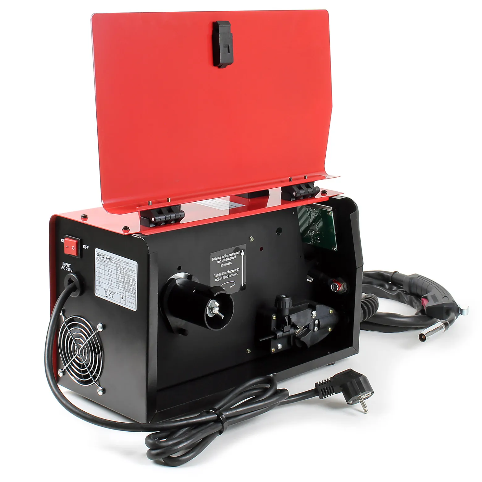 Wiltec MIG Schweißgerät IGBT Inverter für MIG/MMA Schweißen für Fülldraht und Elektroden geeignet, Elektroden Schweißgerät