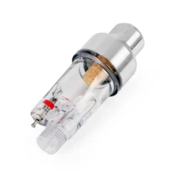 Wiltec Mini Luftfilter mit Wasserabscheider für Airbrush Kompressor, mit 2x 9,51mm (1/8