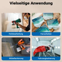 Wiltec Mischbechersystem 600 ml 50x Filter 125 μm, Lackmischbecher Set mit Deckeln, Innenbechern und Messbecher, Farbmischbecher für Autolackierung
