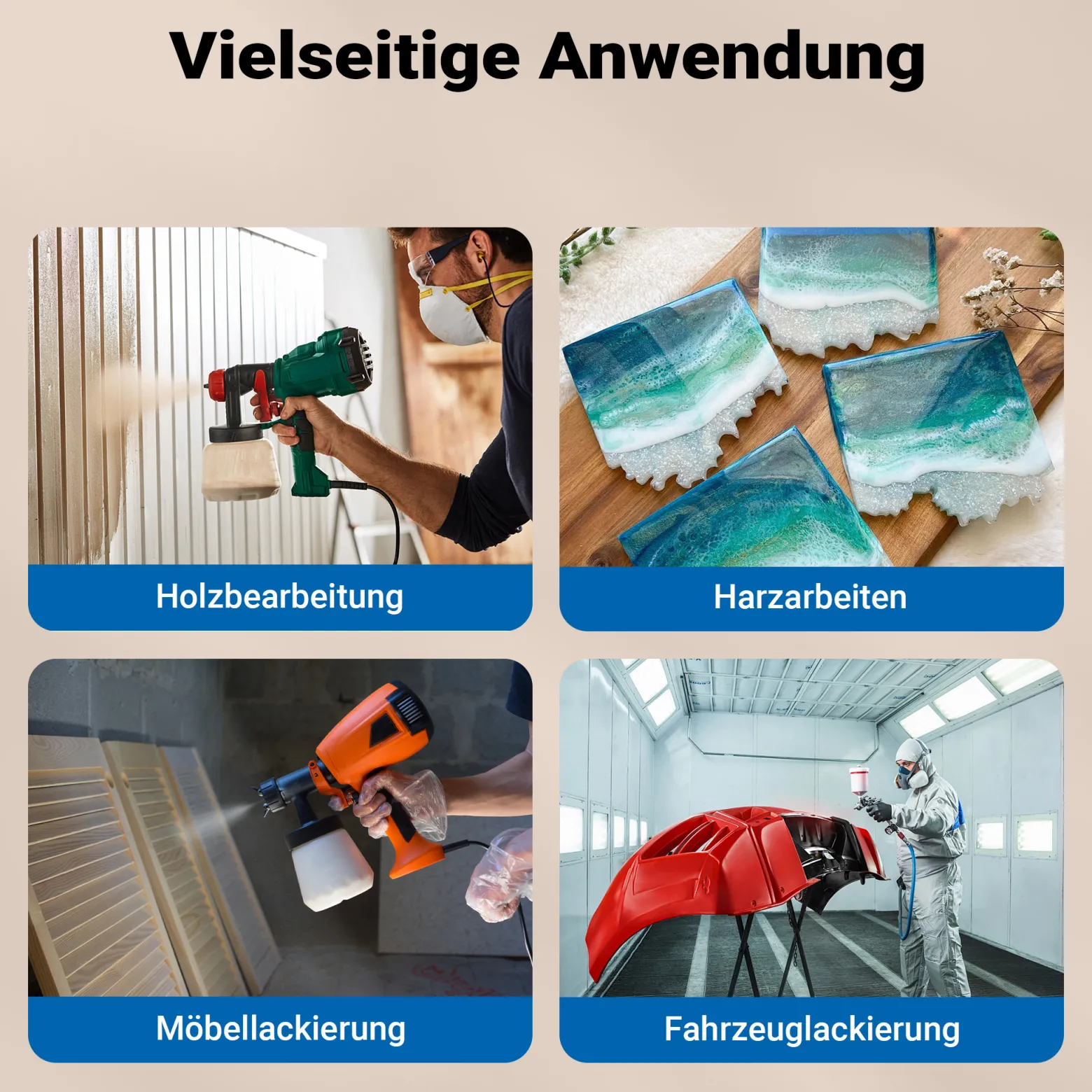 Wiltec Mischbechersystem 800 ml 50x Filter 125 μm, Lackmischbecher Set mit Deckeln, Innenbechern und Messbecher, Farbmischbecher für Autolackierung