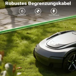Wiltec 100 m Mähroboter Begrenzungskabel Ø 2,7 mm TCCA, kupferbeschichteter Aluminiumdraht, Leitkabel für Rasenroboter, Universal Begrenzungsdraht kompatibel mit diversen Rasenmähern