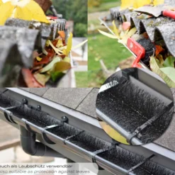 Wiltec 12 m Nistschutzbürste 10x120 cm Ø 12cm für Solarpaneele, effektiver flexibler Einnistschutz, 10 Stück Spatzenbürste