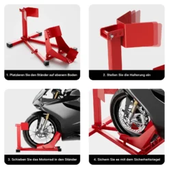 Wiltec Motorradständer vorne für 17-21