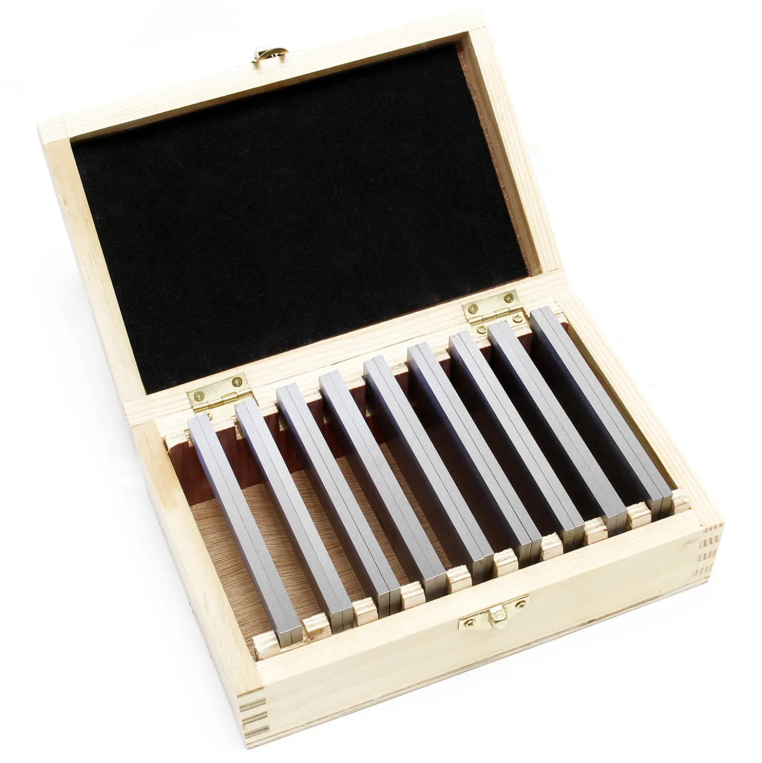 Wiltec Parallelunterlagen Set 18-teilig 100mm, 9 Paar Schraubstockunterlage aus Werkzeugstahl, Fräsunterlagen, Unterlegleisten