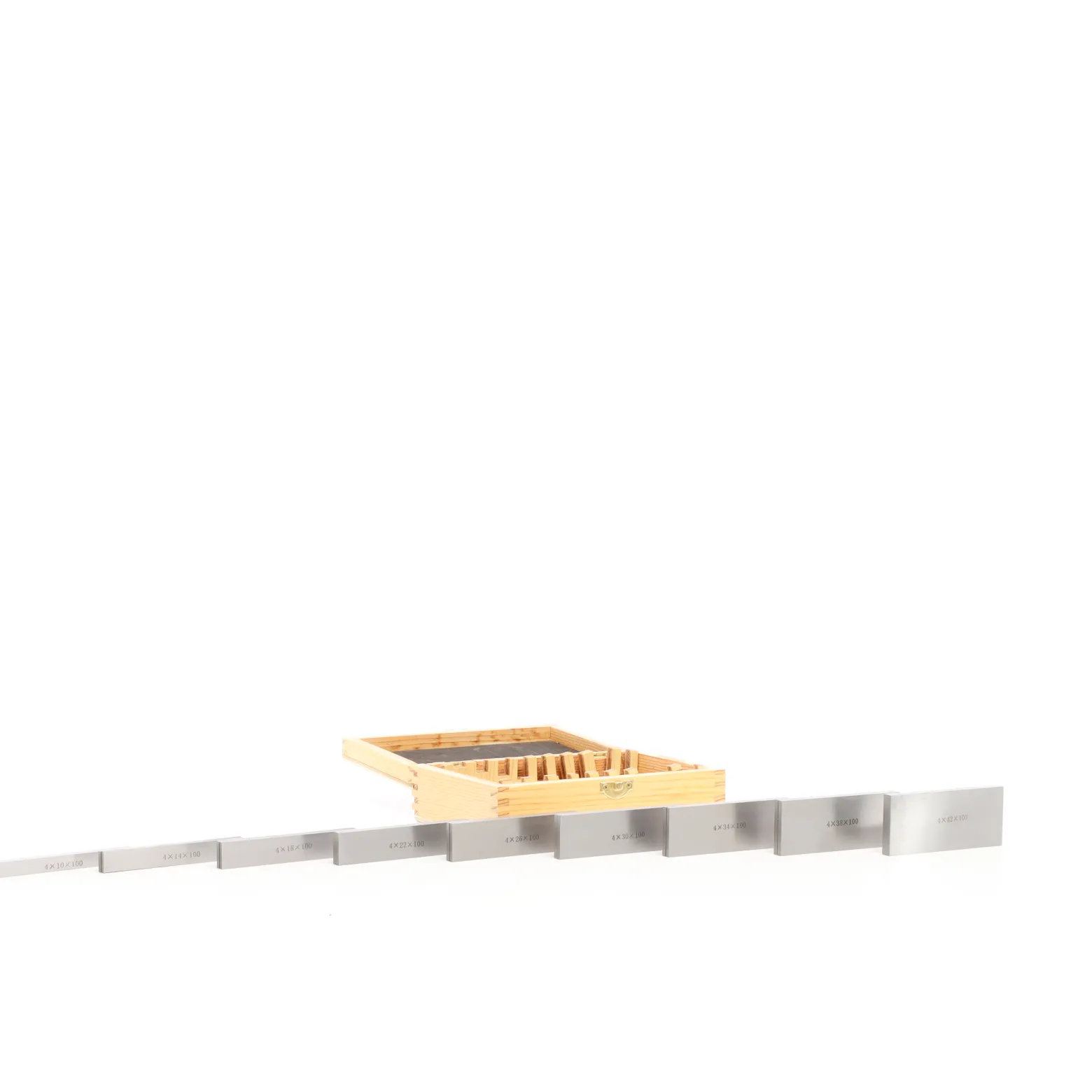 Wiltec Parallelunterlagen Set 18-teilig 100mm, 9 Paar Schraubstockunterlage aus Werkzeugstahl, Fräsunterlagen, Unterlegleisten