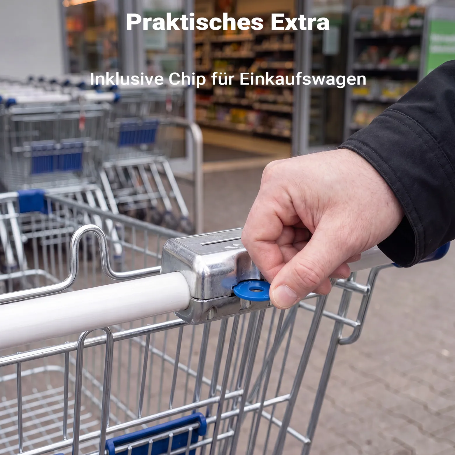 Wiltec Parkscheibe mit Eiskratzer und 3 Einkaufschips, Parkuhr Auto nach StVO, Scheibenkratzer mit Gummilippe