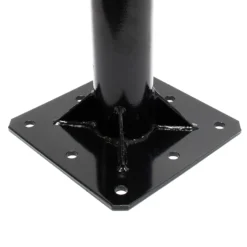 Wiltec Pickup Kran Ladekran bis 1810 mm Höhe, 500 kg Traglast und 360° Drehkranz, Seilwinde, massiver Standfuß zur Bodenmontage, Werkstattkran