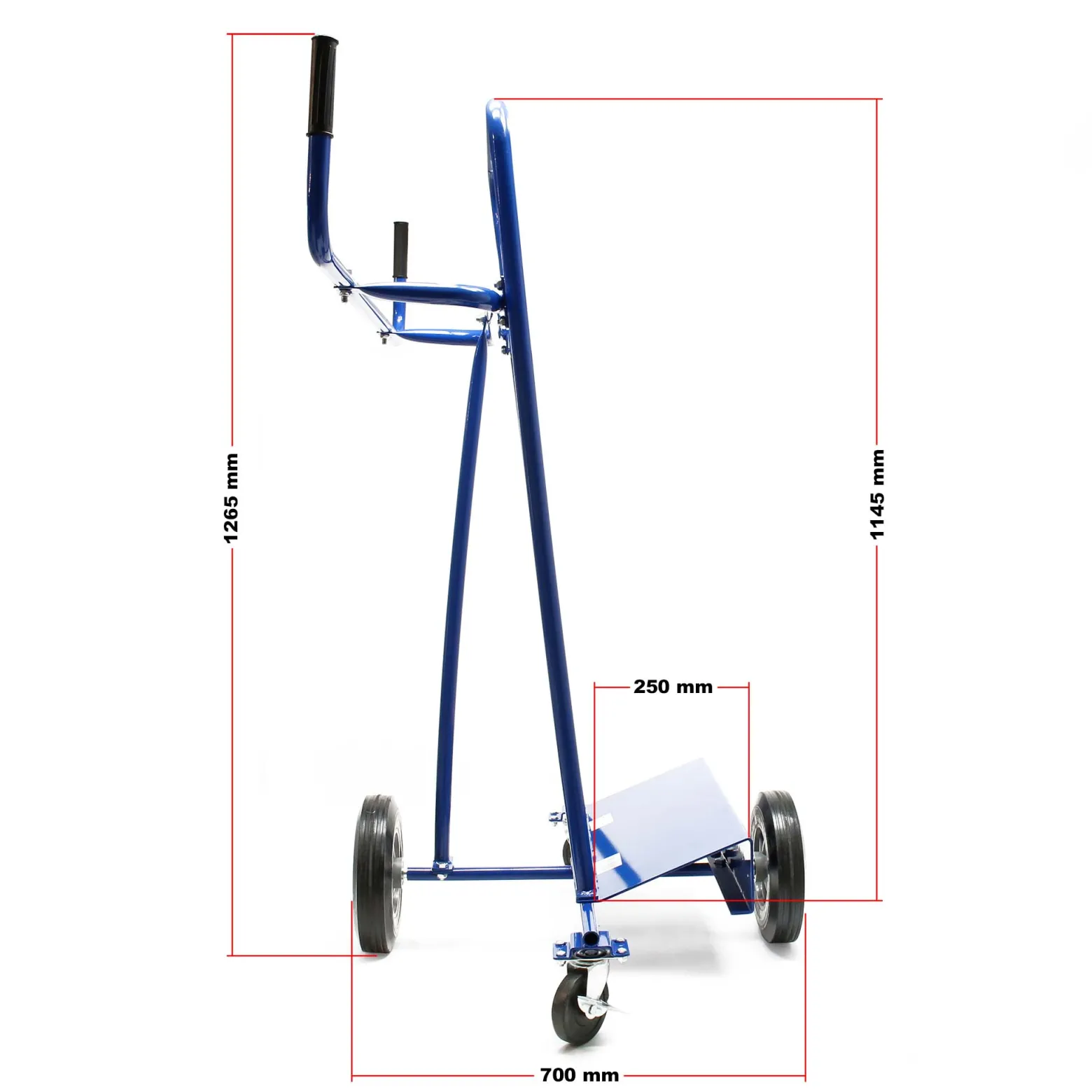 Wiltec Plattenkarren bis 300 kg mit 4 Rädern, Plattenwagen zum Transport großflächiger Platten u. v. m.