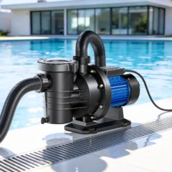 Wiltec Poolpumpe 16800 l/h 567 W für 67-100m³ Pools, Schwimmbadpumpe mit 10,5 m Förderhöhe, Umwälzpumpe für Schwimmbecken