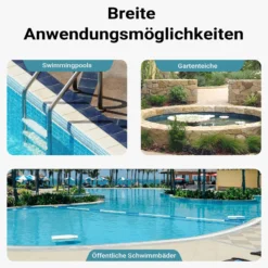 Wiltec Poolschlauch 6 m ⌀38 mm, Schwimmbadschlauch mit Muffen, Pumpenschlauch für Schwimmbecken, Saugschlauch, Solarschlauch