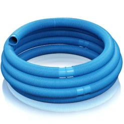 Wiltec Poolschlauch 30 m ⌀32 mm, Schwimmbadschlauch mit Muffen, Pumpenschlauch für Schwimmbecken, Saugschlauch, Solarschlauch