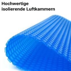 Wiltec Pool Solarfolie Ø 3,6 m, blau, Poolheizung aus 120 µ starkem PE Film, Poolabdeckung Poolplane Solarplane rund
