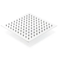 Wiltec Regendusche Duschkopf Quadratisch 25x25cm Edelstahl Kopfbrause Rainshower Brausekopf