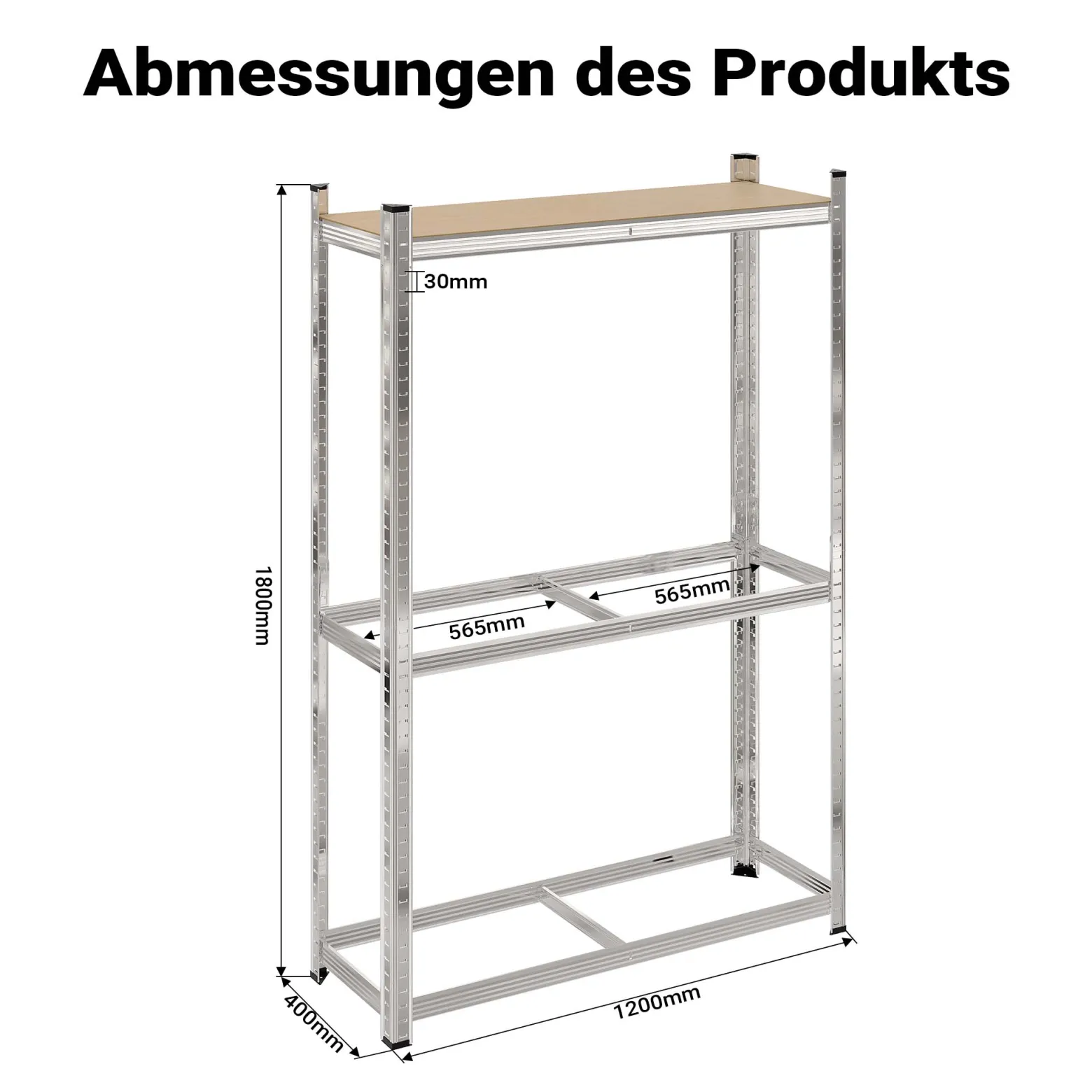 Wiltec Reifenregal – 180 x 120 x 40 cm – bis 795 kg – für 8 Reifen – aus Stahl – Werkstattregal Lagerregal Reifenständer Schwerlastregal