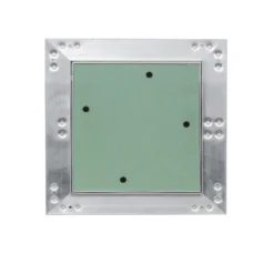 Wiltec Revisionsklappe 20 x 20 cm Revisionstür mit Aluminiumrahmen, Revisionsöffnung mit 12,5 mm Gipskartoneinlage, Revi Klappe für Trockenbau