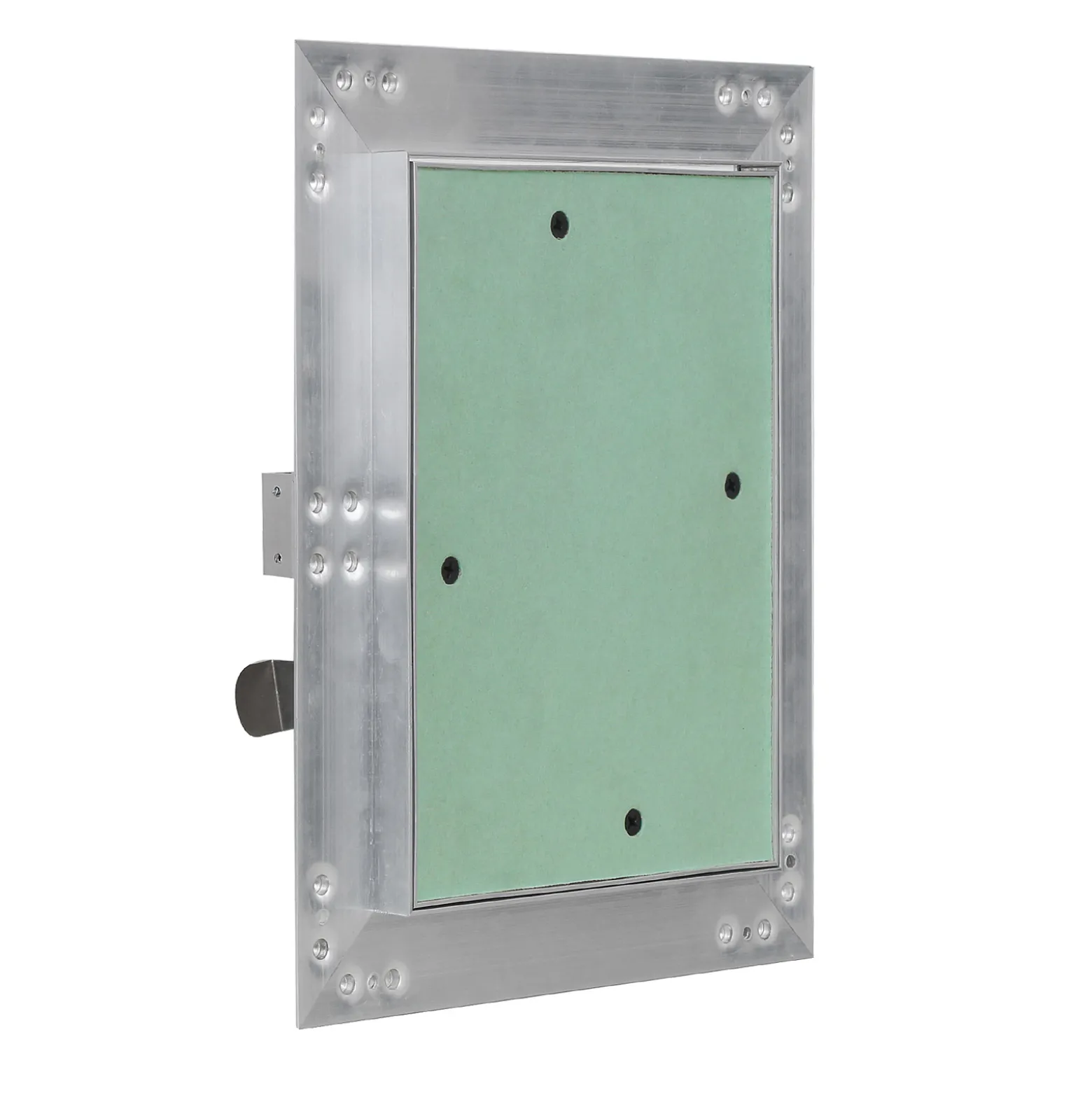 Wiltec Revisionsklappe 40 x 60 cm Revisionstür mit Aluminiumrahmen, Revisionsöffnung mit 12,5 mm Gipskartoneinlage, Revi Klappe für Trockenbau