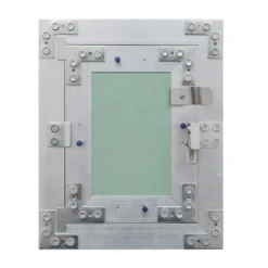 Wiltec Revisionsklappe 50 x 50 cm Revisionstür mit Aluminiumrahmen, Revisionsöffnung mit 12,5 mm Gipskartoneinlage, Revi Klappe für Trockenbau
