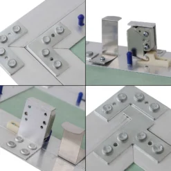 Wiltec Revisionsklappe 50 x 50 cm Revisionstür mit Aluminiumrahmen, Revisionsöffnung mit 12,5 mm Gipskartoneinlage, Revi Klappe für Trockenbau