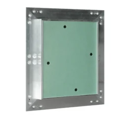 Wiltec Revisionsklappe 60 x 60 cm Revisionstür mit Aluminiumrahmen, Revisionsöffnung mit 12,5 mm Gipskartoneinlage, Revi Klappe für Trockenbau