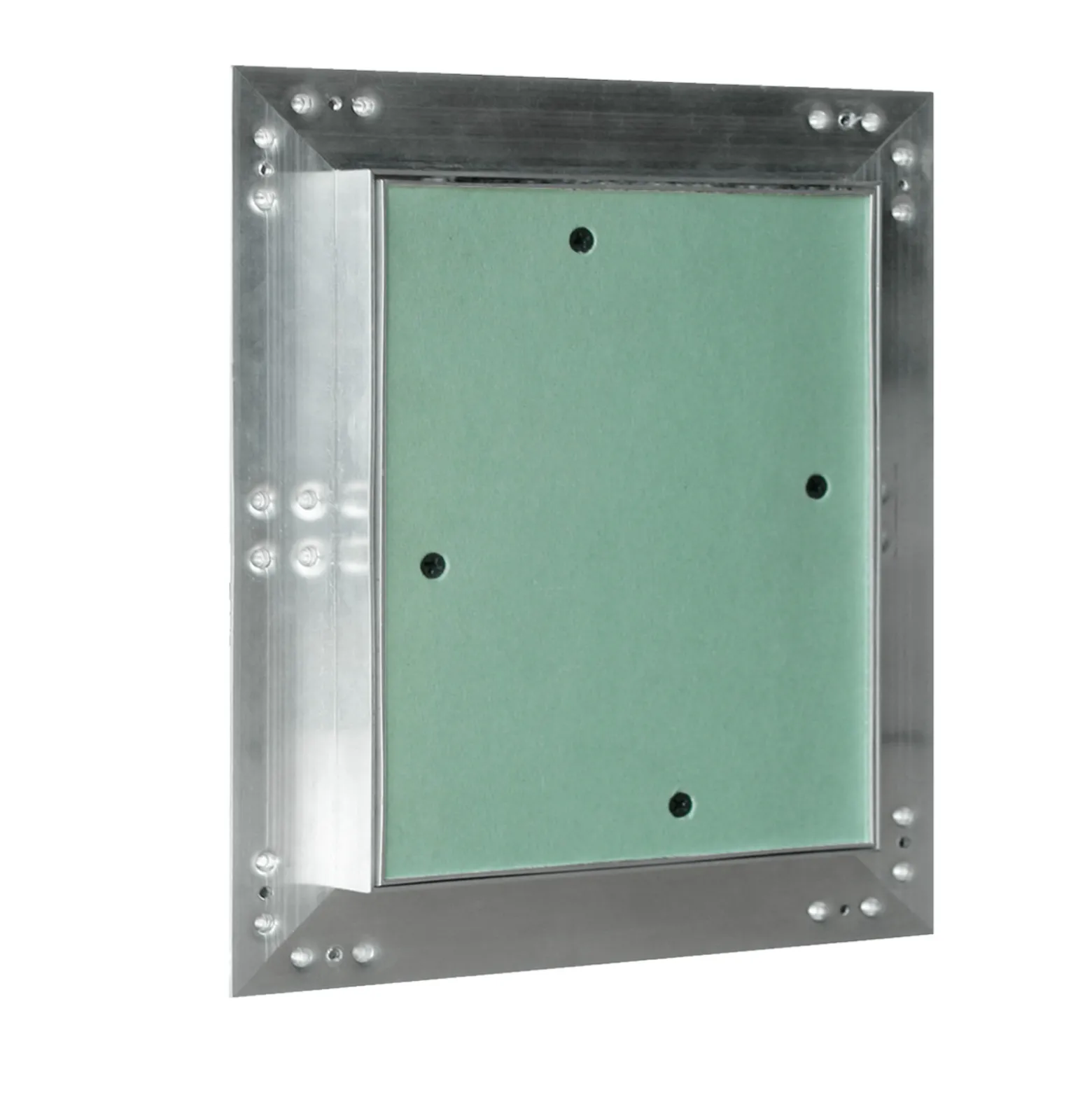 Wiltec Revisionsklappe 60 x 60 cm Revisionstür mit Aluminiumrahmen, Revisionsöffnung mit 12,5 mm Gipskartoneinlage, Revi Klappe für Trockenbau