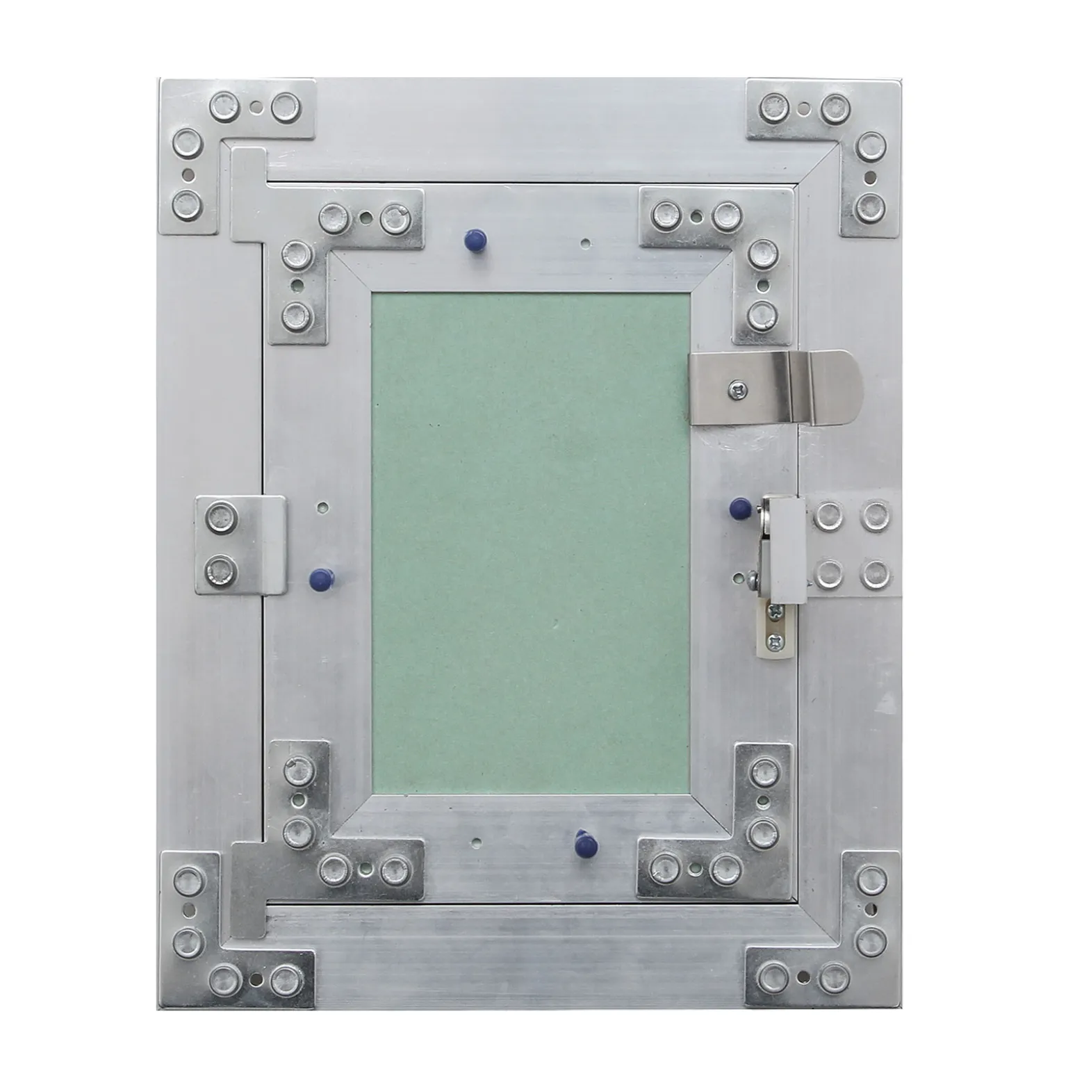 Wiltec Revisionsklappe 60 x 60 cm Revisionstür mit Aluminiumrahmen, Revisionsöffnung mit 12,5 mm Gipskartoneinlage, Revi Klappe für Trockenbau