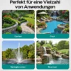 Wiltec Saugschlauch Druckschlauch 50m, flexibel, 20mm (3/4") grün - Made in Europe, zum Anschluss an Teichpumpen und Hauswasserwerke