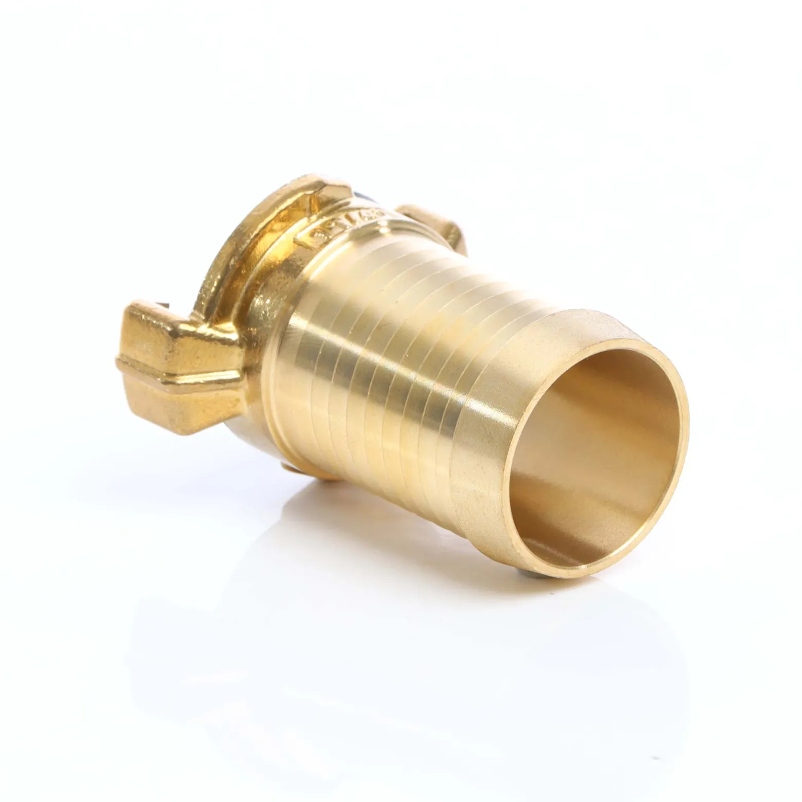 Wiltec Schlauchtülle aus Messing DN32 (1 1/4") Schnellkupplung für Wasserschlauch Schlauchverbinder Gartenschlauch