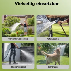 Wiltec Schlauchwagen ohne Schlauch, Schlauchaufroller für 3/4