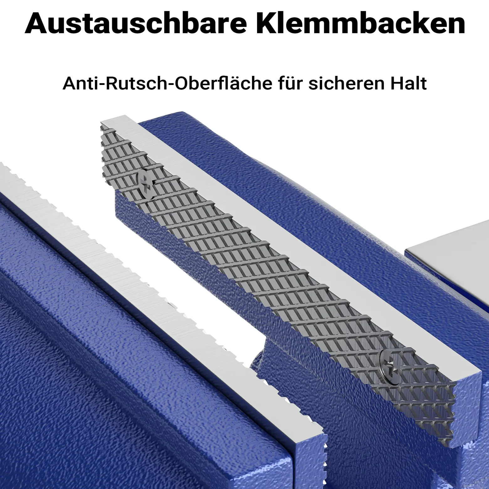 Wiltec Schraubstock Light Duty 100 mm Klemmbacke, Spannwerkzeug mit Amboss für leichte Beanspruchung für Werkbank