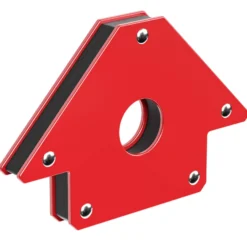 Wiltec Schweißmagnet mit 20 kg Haftkraft, 150 x 102 x 16 mm Schweißwinkel mit 45°, 90° und 135°, Schweißzubehör Magnetwinkel hält Werkstücke zusammen