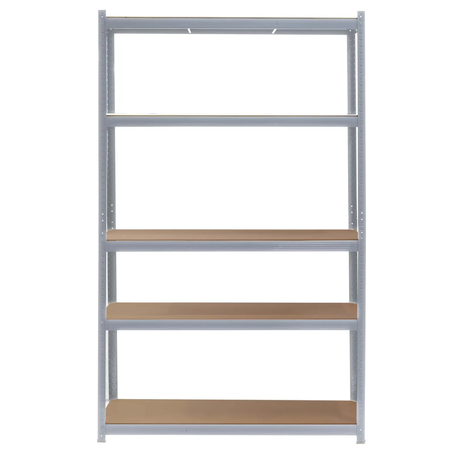 Wiltec Schwerlastregal 120x50x204cm, 200kg/Ablage, Steckregal verzinkt aus Stahl, Lastenregal mit 5 Ablagen, Werkstattregal