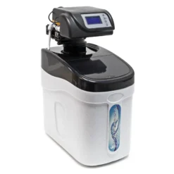 Wiltec SOFT-C1 Wasserenthärtungsanlage, Wasserentkalkung mit 500 l/h, Entkalkungsanlage mit Ionentauscher, Wasserenthärter mit 10 l Soletank