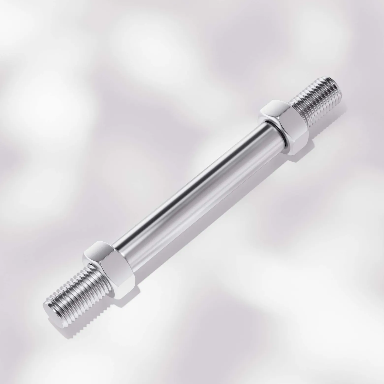 Wiltec Standard Steckachse 135 x 20 mm für Schubkarre, Nabenbreite 95 mm, Achse für Schubkarren Rad, Trolley, Sackkarre, Handwagen