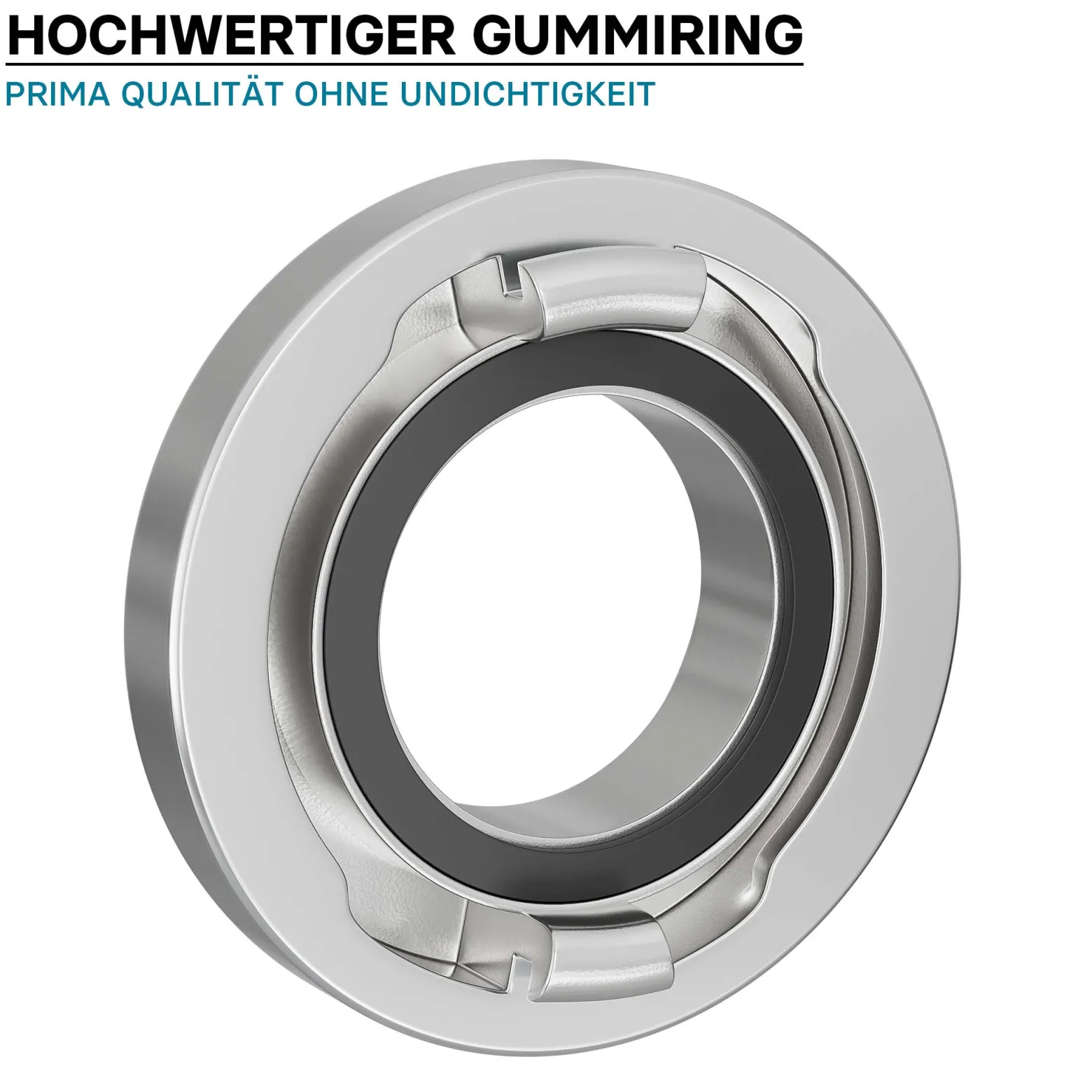 Wiltec Storz Kupplung B 75mm Festkupplung 75-B mit Innengewinde 3"X2,5" BSP aus Aluminium B Schlauchkupplung