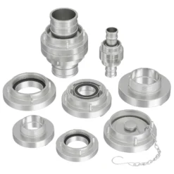 Wiltec Storz Kupplung B 75mm Festkupplung 75-B mit Innengewinde 3"X2,5" BSP aus Aluminium B Schlauchkupplung