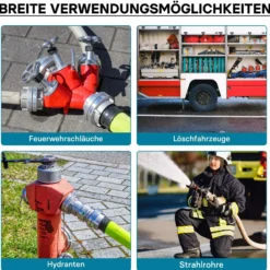 Wiltec Storz Kupplung B 75mm Festkupplung 75-B mit Innengewinde 3