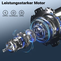 Wiltec Tauchpumpe mit Schwimmerschalter 1000 W, Tiefbrunnenpumpe bis 7 m Tiefe, Brunnenpumpe 30 m Förderhöhe, Wasserpumpe für Klarwasser