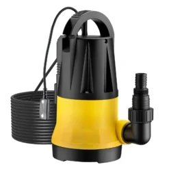 Wiltec Tauchpumpe mit Sensor 750 W, Tiefbrunnenpumpe mit 2 Modi, leistungsstarke Wasserpumpe 13000 l/h, Brunnenpumpe 9,5 m Förderhöhe & 7 m Tiefe