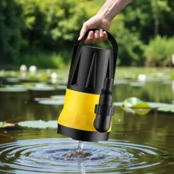 Wiltec Tauchpumpe mit Sensor 750 W, Tiefbrunnenpumpe mit 2 Modi, leistungsstarke Wasserpumpe 13000 l/h, Brunnenpumpe 9,5 m Förderhöhe & 7 m Tiefe