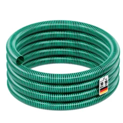 Wiltec Teichschlauch 10m, flexibel, 20mm (3/4") grün - Made in Europe, Saugschlauch Druckschlauch