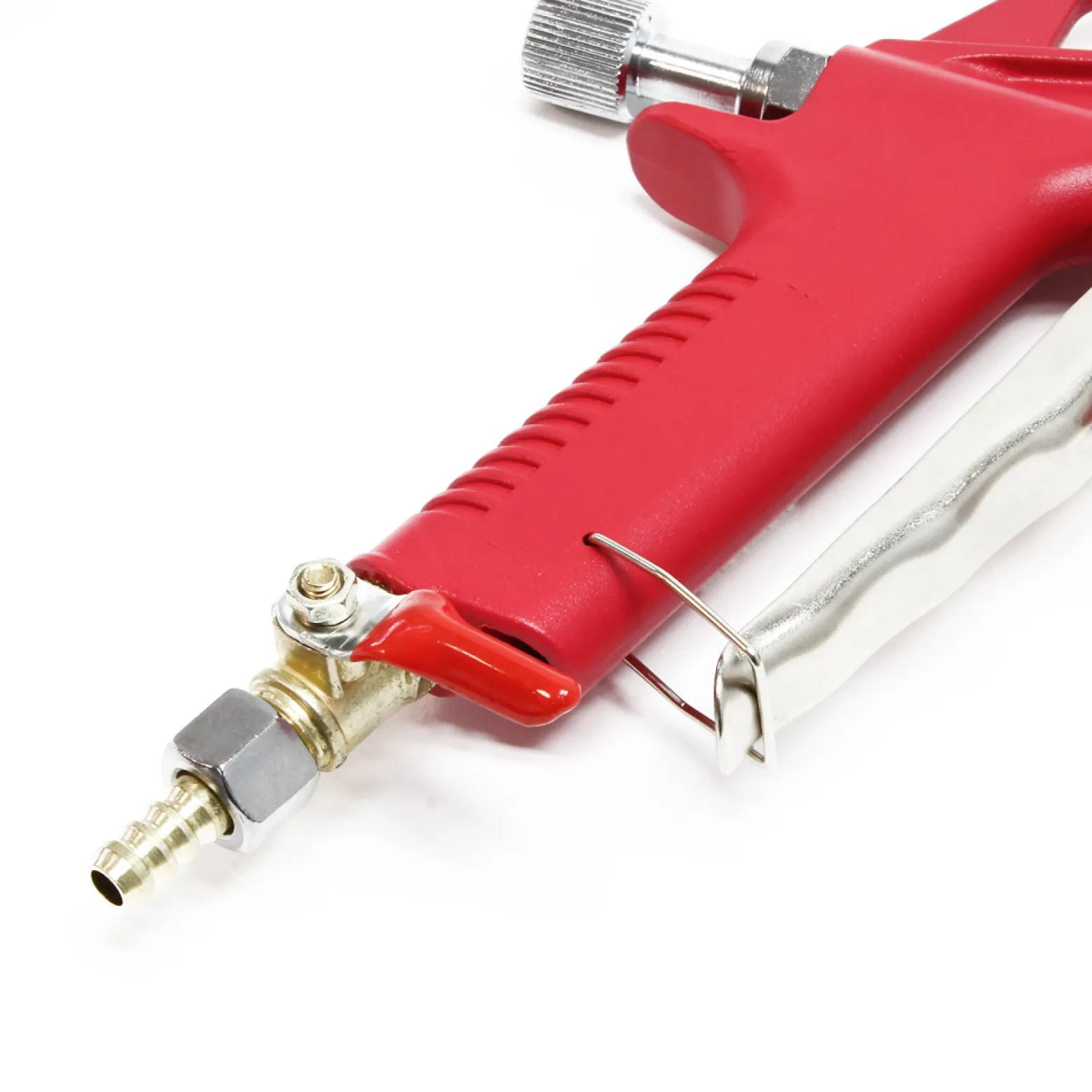 Wiltec Trichterpistole 6 L mit 3 Düsen 4,5 mm, 6 mm, 8 mm, Spritzpistole Sprühpistole mit Druckluft zum Verputzen für Lehmputz, Quarzstand usw.