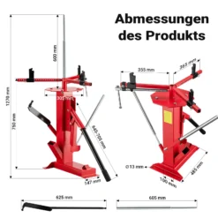 Wiltec Universelles Reifenmontiergerät 4