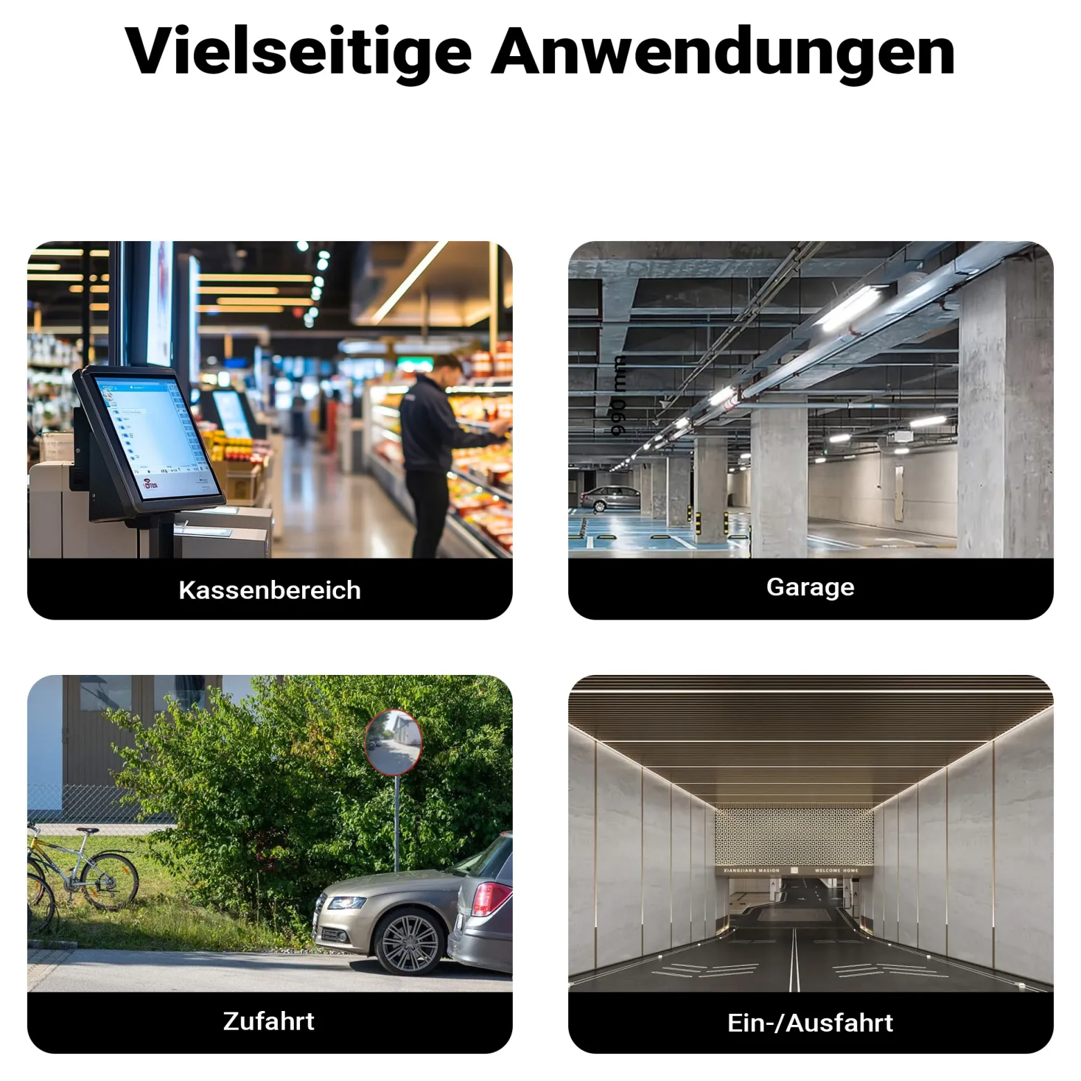 Wiltec Verkehrsspiegel 80 cm konvex, runder Sicherheitsspiegel mit 160-160° Sichtfeld, Konvexspiegel aus Polycarbonat, Überwachungsspiegel für Ausfahrten inkl. Montagematerial
