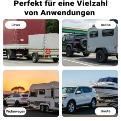 Wiltec Verlängerungskabel 2 m 7-polig auf 13-polig, Anhängerkabel PVC, Elektrokabel Stecker & Buchse, Verlängerungskabel für Anhänger und Wohnwagen