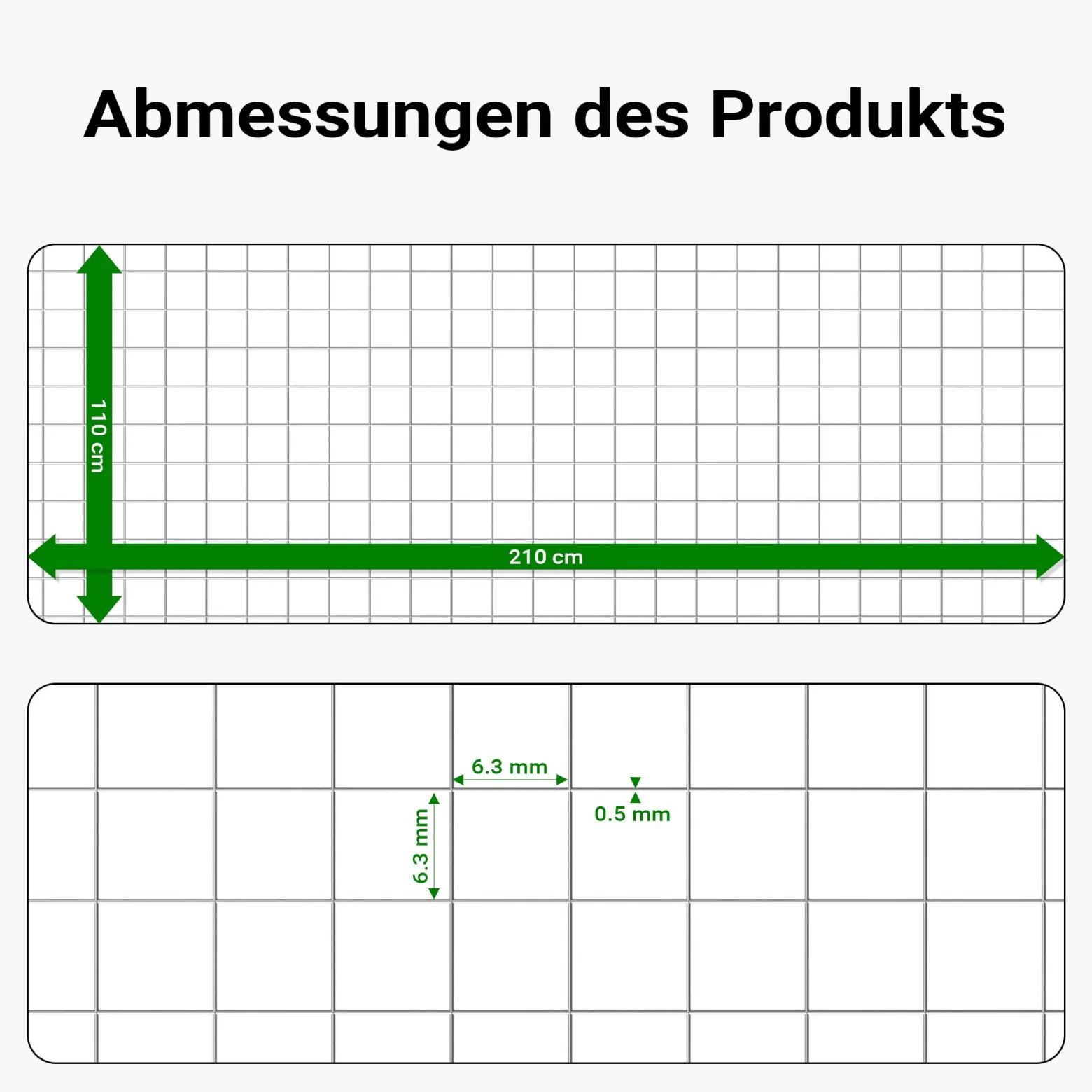 Wiltec Volierendraht 1,1 x 2,1 m, Hasendraht mit 6,3 mm Maschenweite sechseckig, Kaninchendraht Stahl verzinkt, wetterfester Hühnerdraht für Gehege