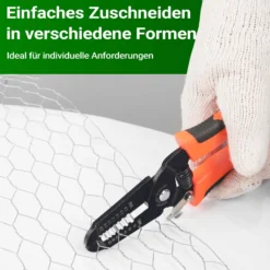 Wiltec Volierendraht 10 x 1 m, Hasendraht mit 13 mm Maschenweite, Sechseckgeflecht Stahl verzinkt, wetterfester Hühnerdraht für Gehege